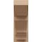 Ekena Millwork 7 1/2-in W x 18-in D x 18-in H Balboa Slat Rough Cedar Woodgrain TimberThane Outlooker, Primed Tan OUTUR075X18X18BOA24RCPR - alternate 5